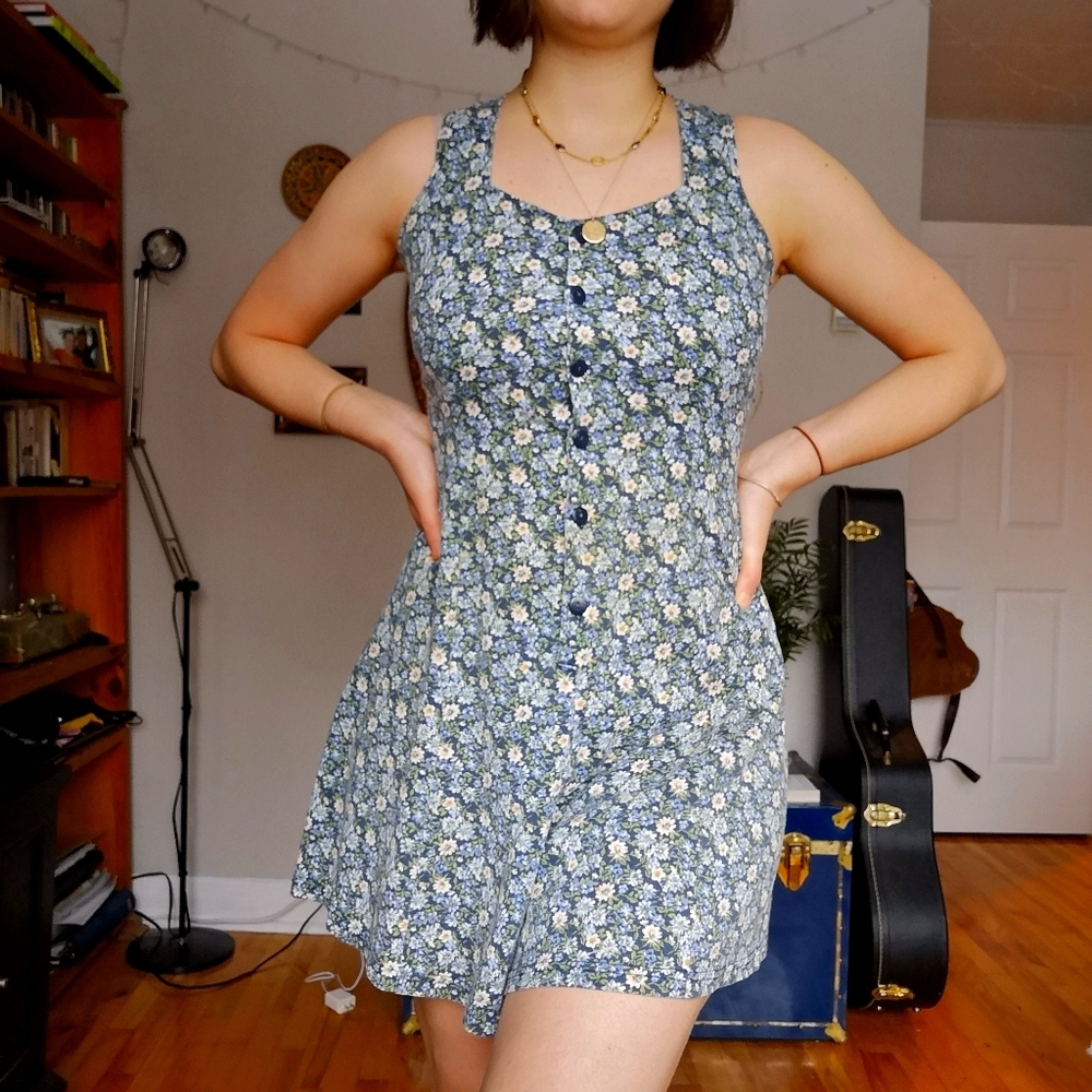 Vintage cotton floral romper